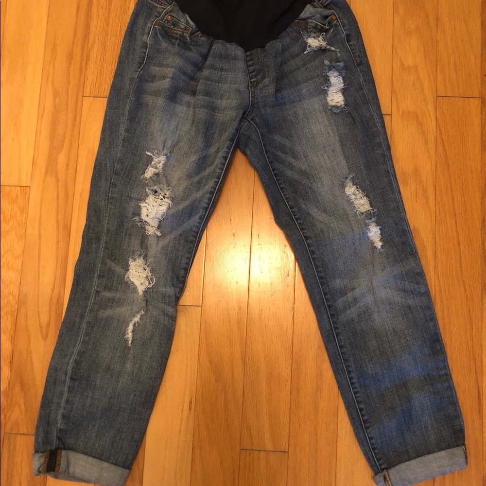 Maternity LED (Luxe Essentials Denim) distressed